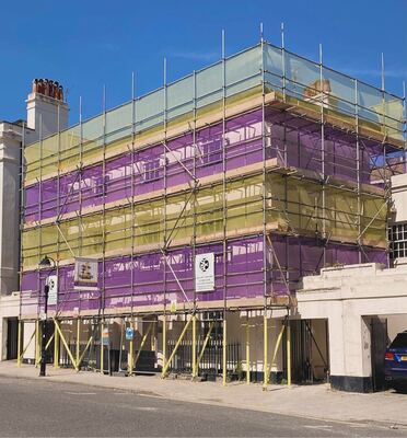 Scaffolding project by Scafftech Scaffolding (UK) Ltd