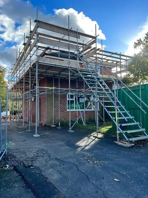 Scaffolding project by Scafftech Scaffolding (UK) Ltd